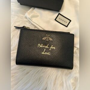 Gucci Black 'Blind for Love' Leather Wallet